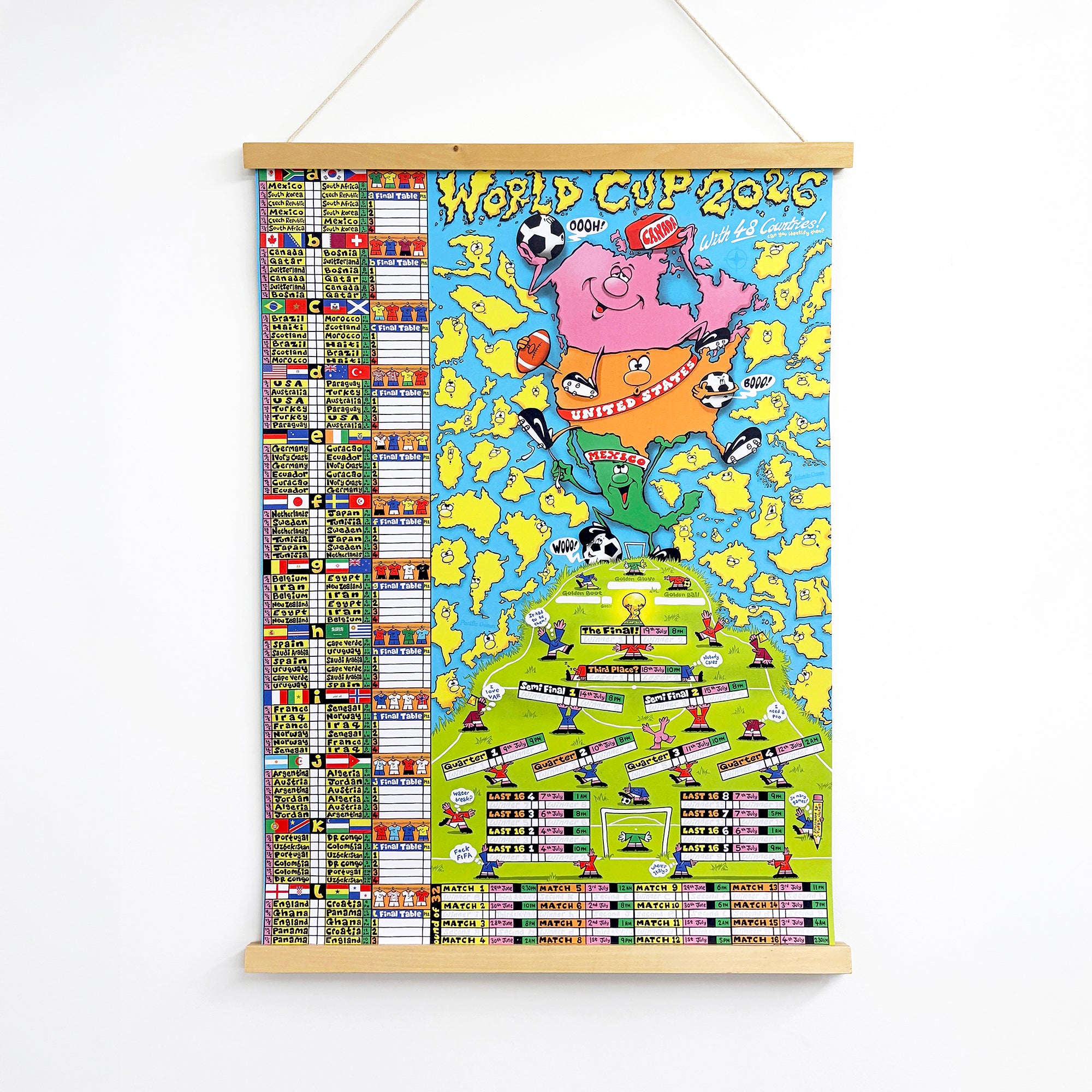 World Cup Wallchart by Turbo Island