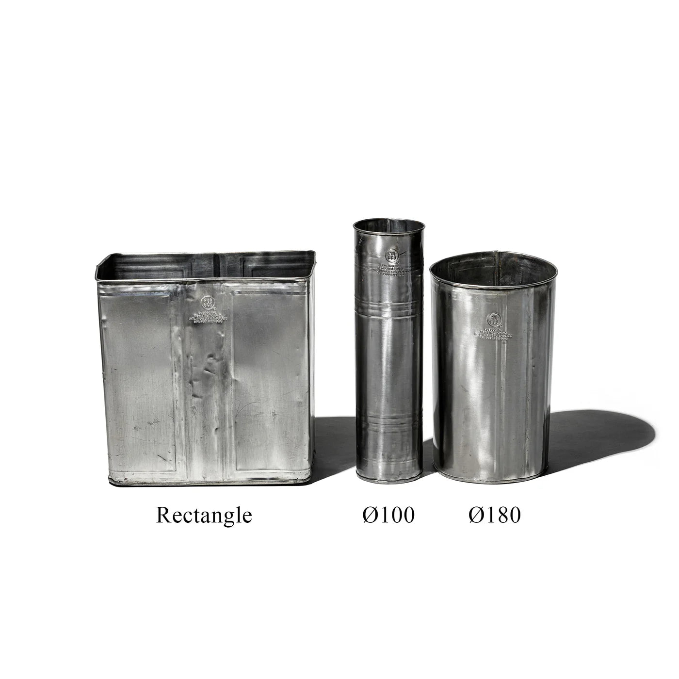 Puebco - Recycle Steel Trash Can / Round Ø180