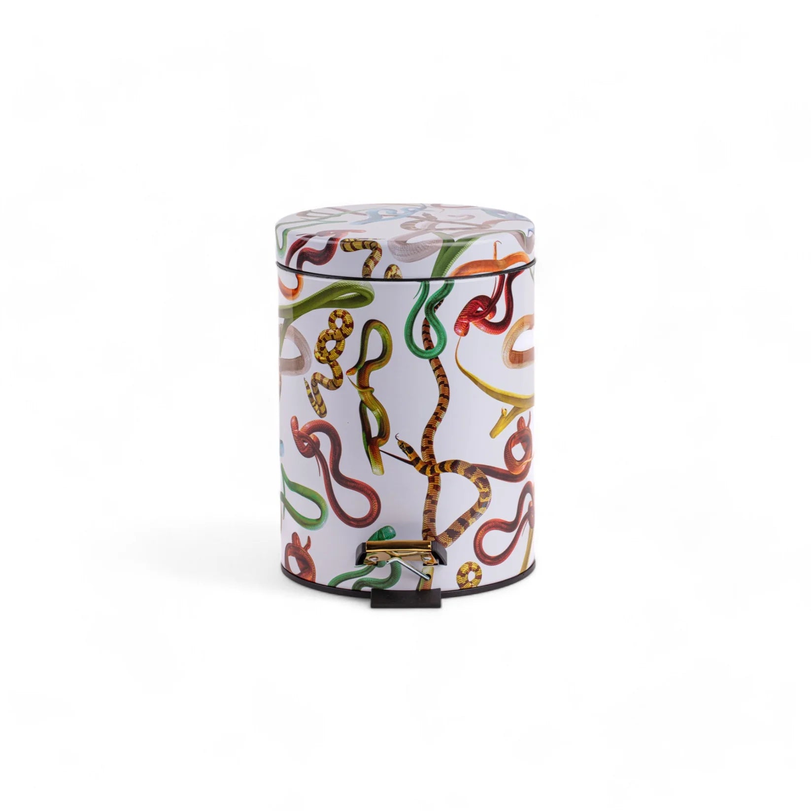 Seletti - 'Snakes White' Dustbin 5L