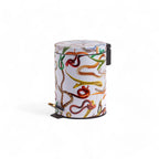 Seletti - 'Snakes White' Dustbin 5L