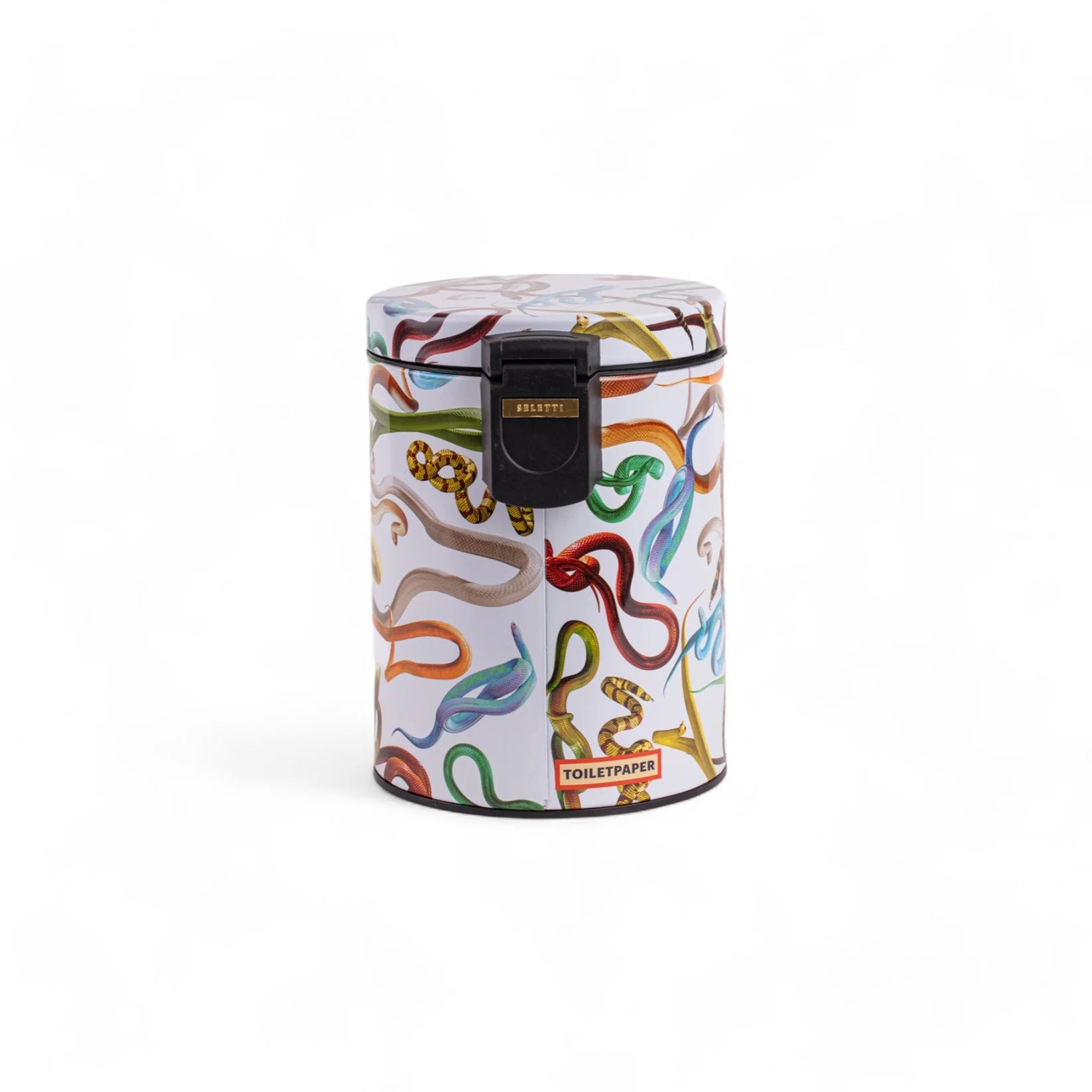 Seletti - 'Snakes White' Dustbin 5L