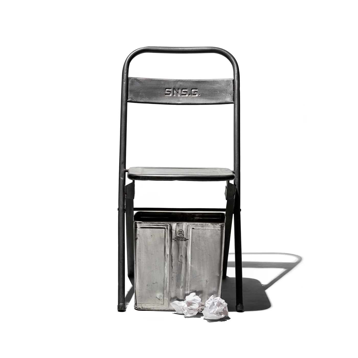 Puebco - Recycle Steel Trash Can / Rectangle