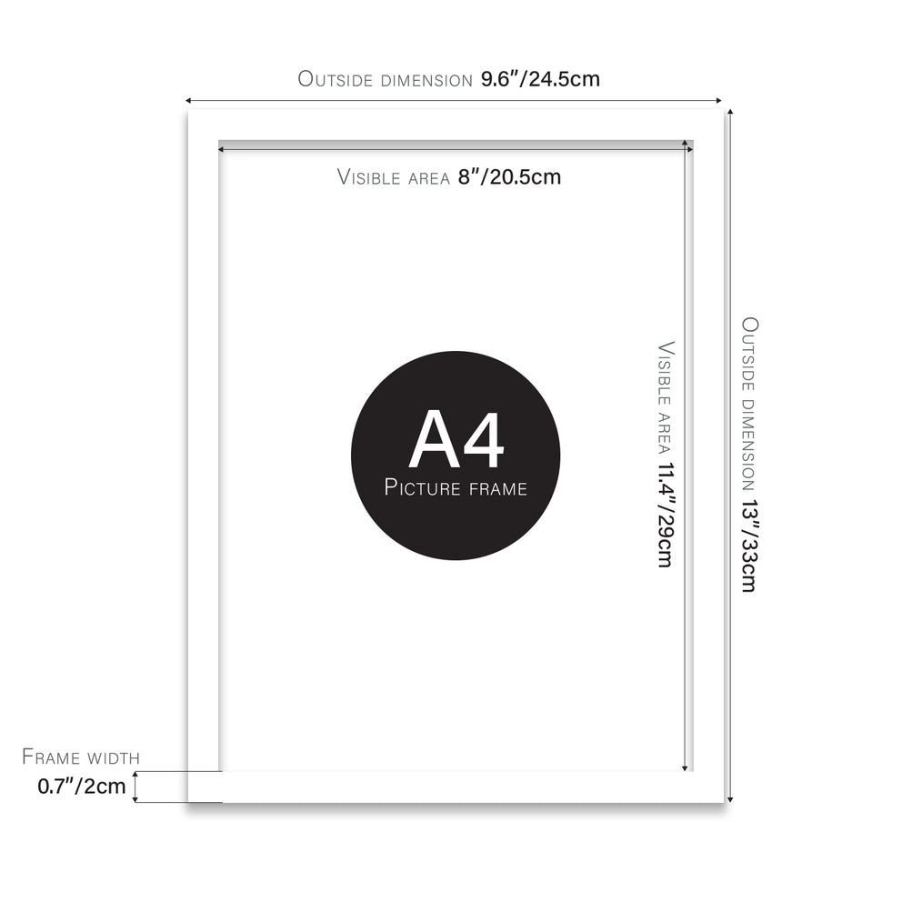 White A4 Picture Frame