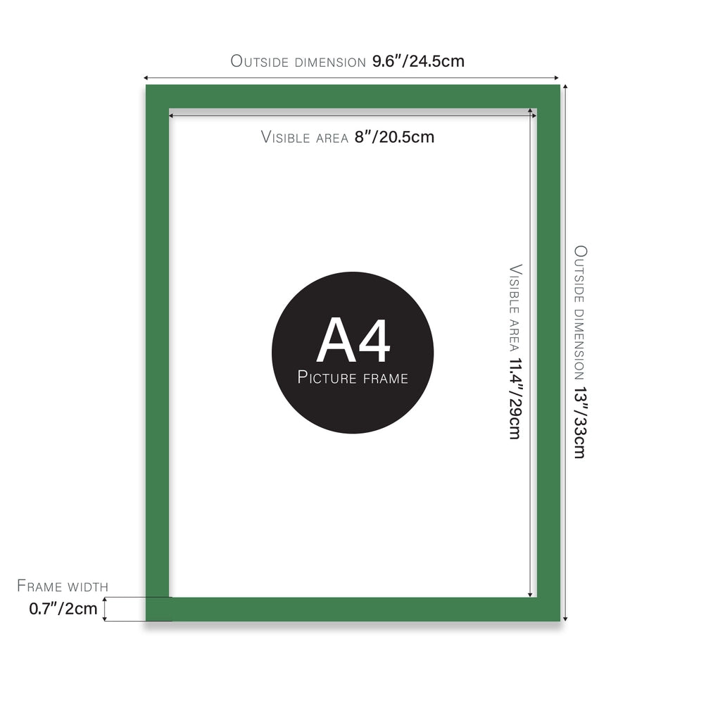 Green A4 Picture Frame