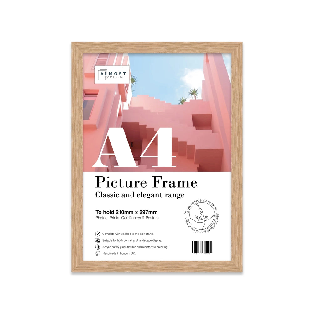 Oak A4 Picture Frame