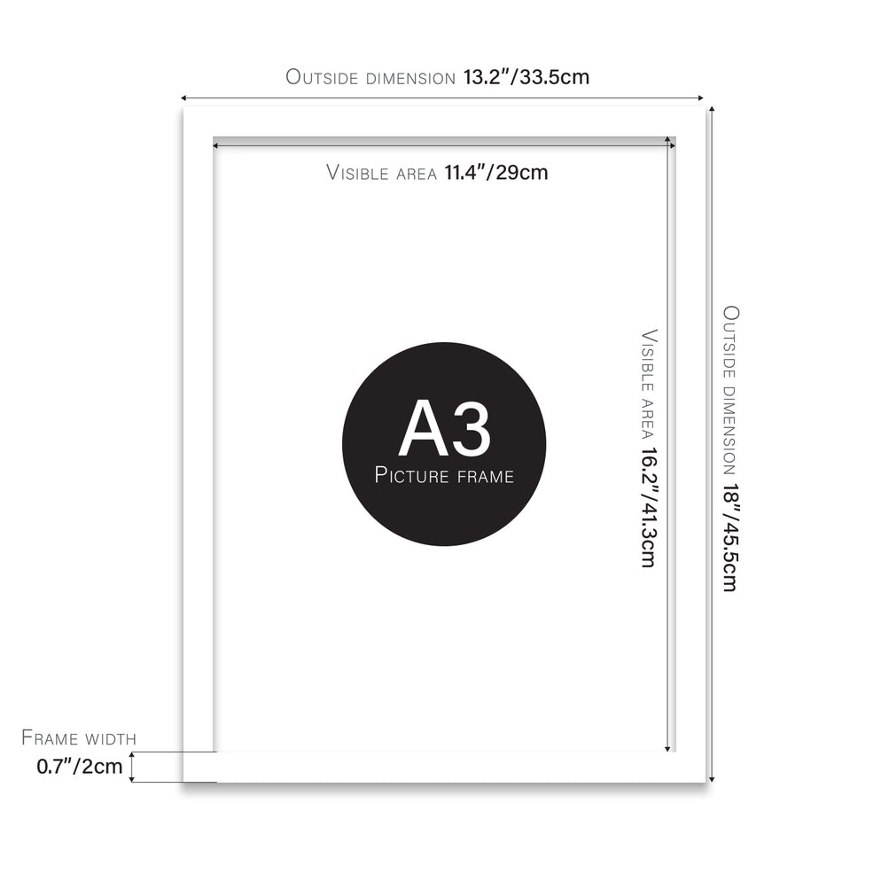 White A3 Picture Frame