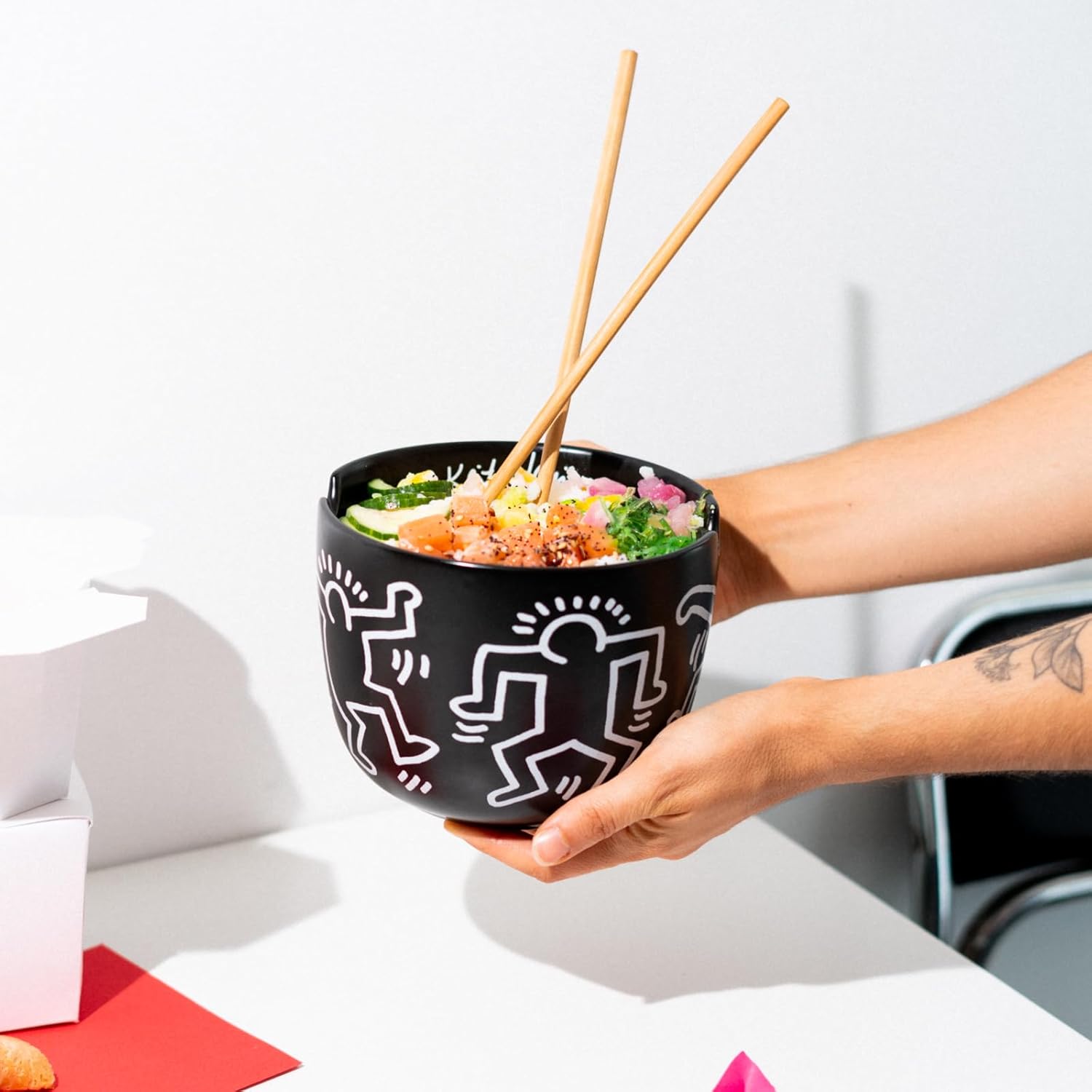 Keith Haring - Ramen Bowl Set with Chopsticks