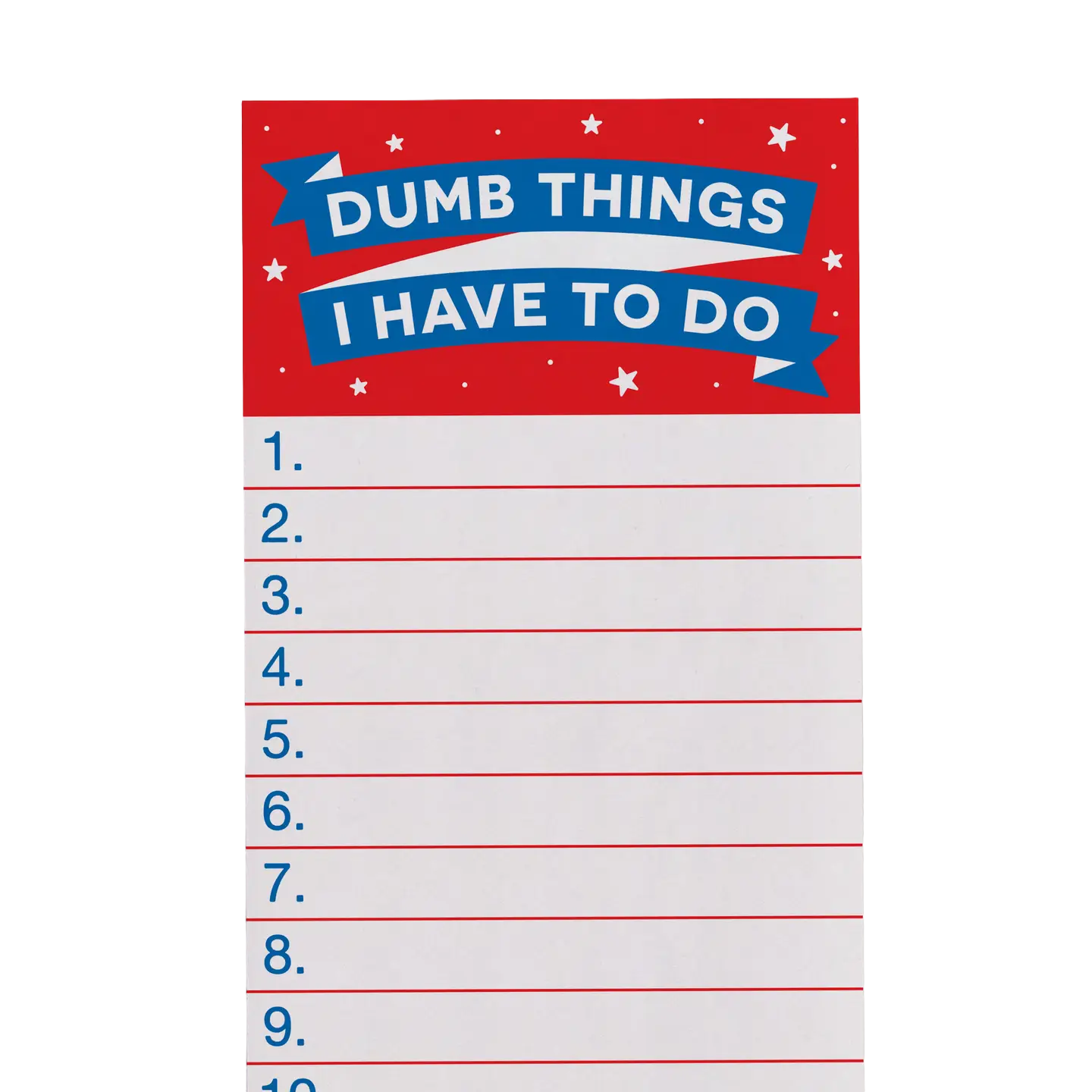 Dumb Things Note Pad