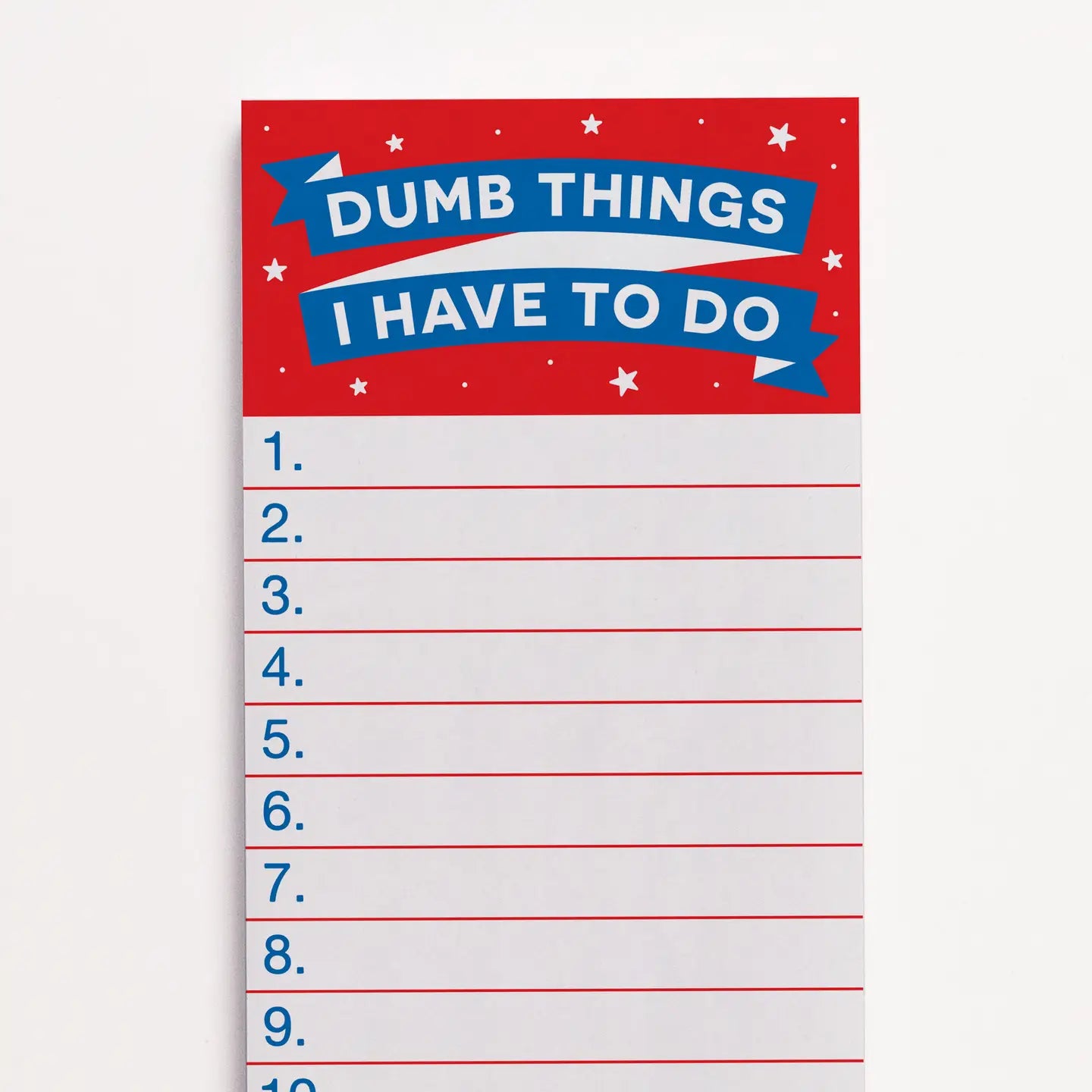Dumb Things Note Pad