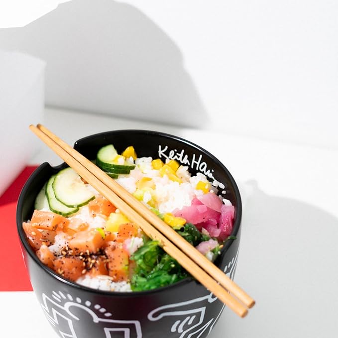 Keith Haring - Ramen Bowl Set with Chopsticks