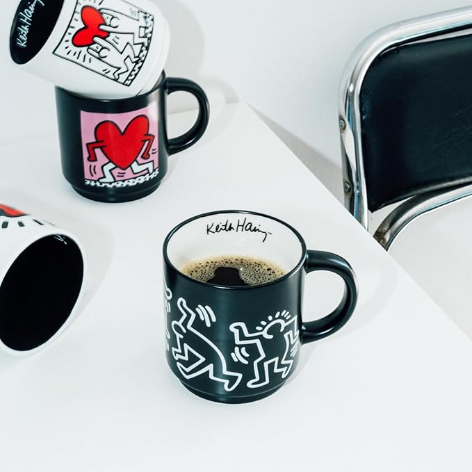 Keith Haring - Set of 4 Stacking Mugs
