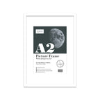 White A2 Picture Frame with Mount For A3