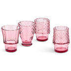 Fish Stacking Glasses (Set of 4) Pink