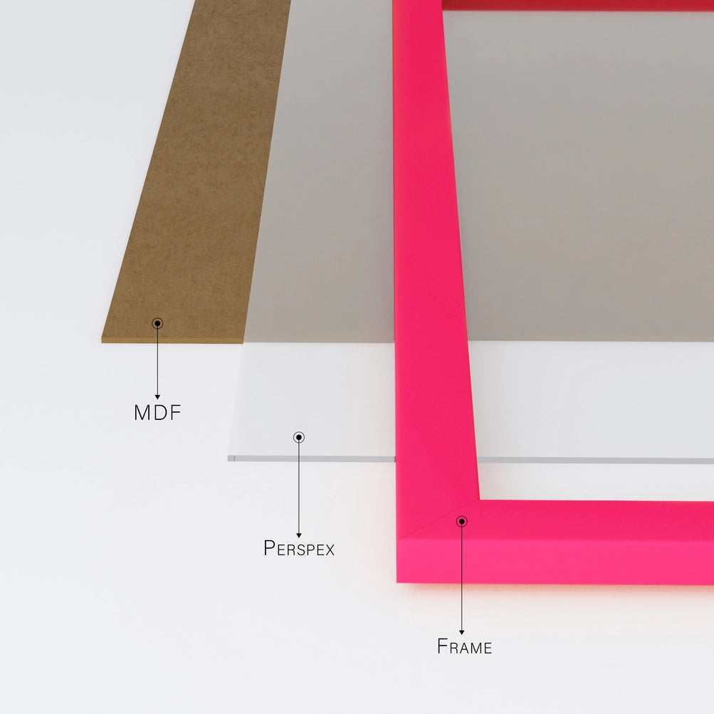 Bright Pink A3 Picture Frame