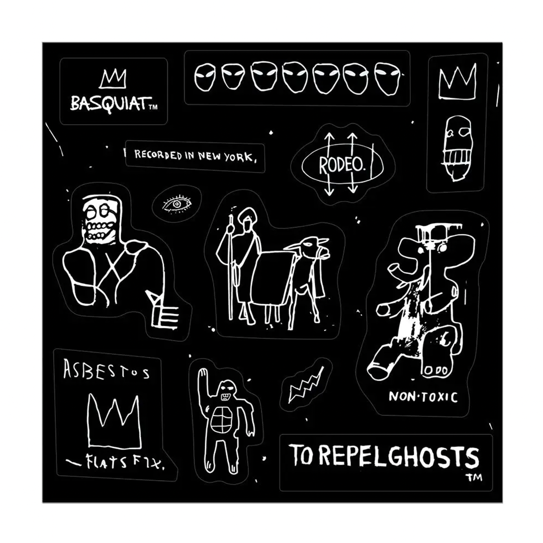 Basquiat in Black & White - Sheet of 13 Kiss-Cut Stickers