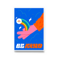 Be Kind Print by Juan Molinet