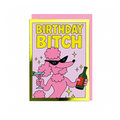 Birthday Bitch, Pale Pink Envelope Foil Card