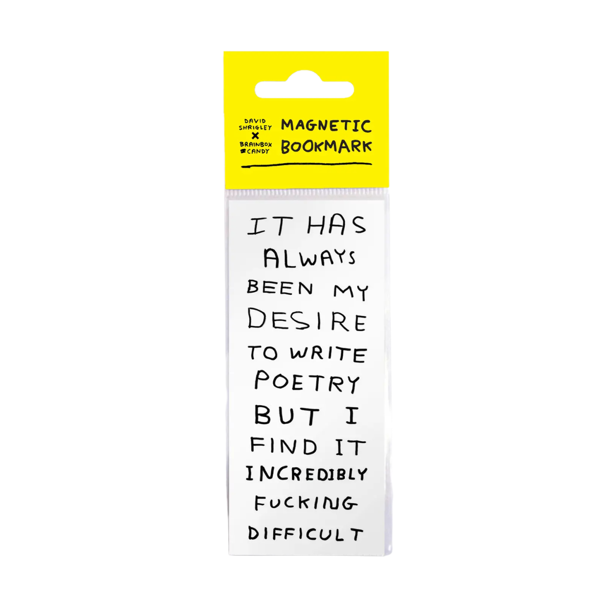 David Shrigley Magnetic Bookmark - Write Poetry