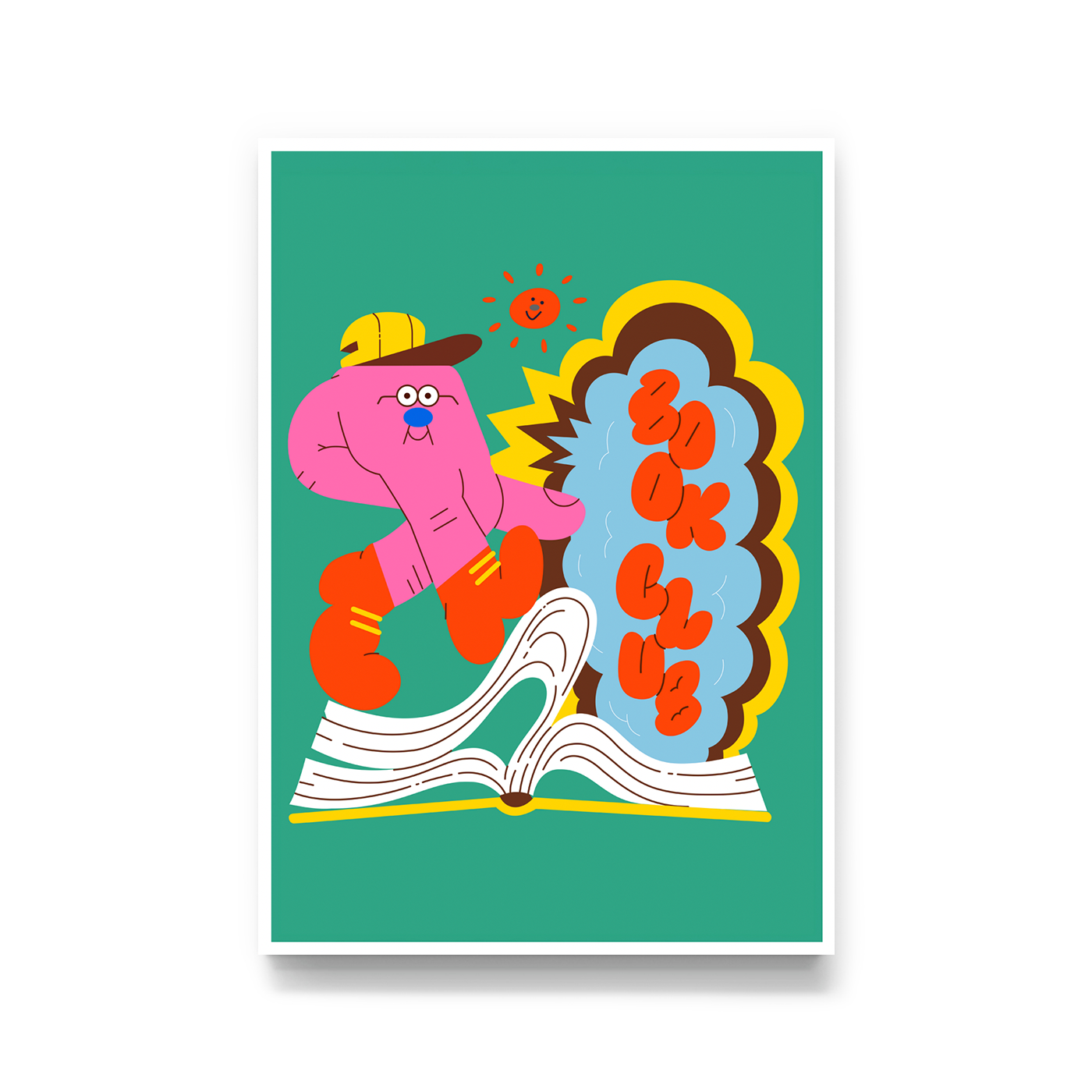 Book Club Print by Juan Molinet