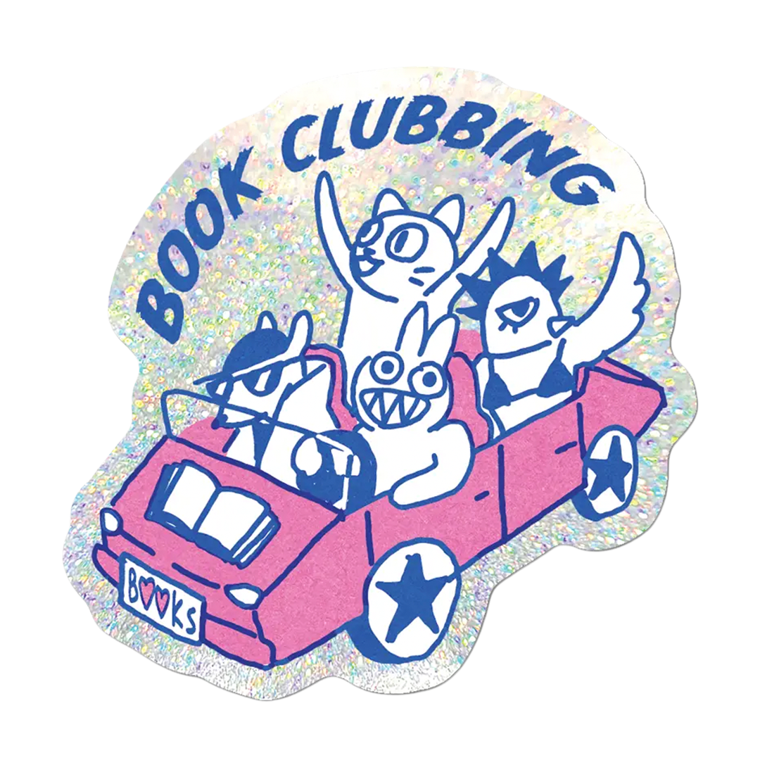 Book Clubbing By Apply - Die-Cut Sticker