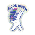 Bookworm By Apply - Die-Cut Sticker