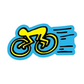 Cyclist By Keith Haring - Die-Cut Sticker