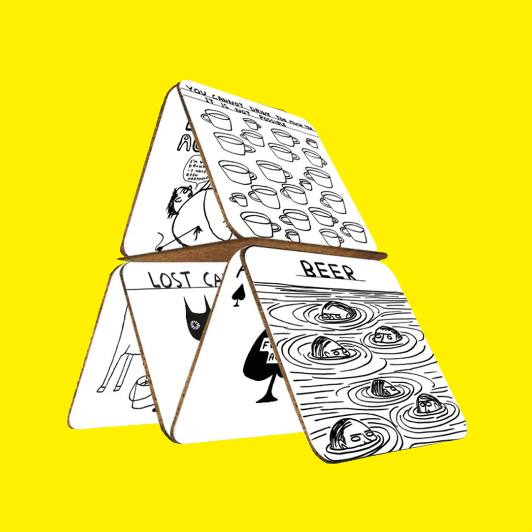 David Shrigley Coaster Gift Box Set of 6