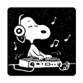 Dj Snoopy - Die-Cut Sticker