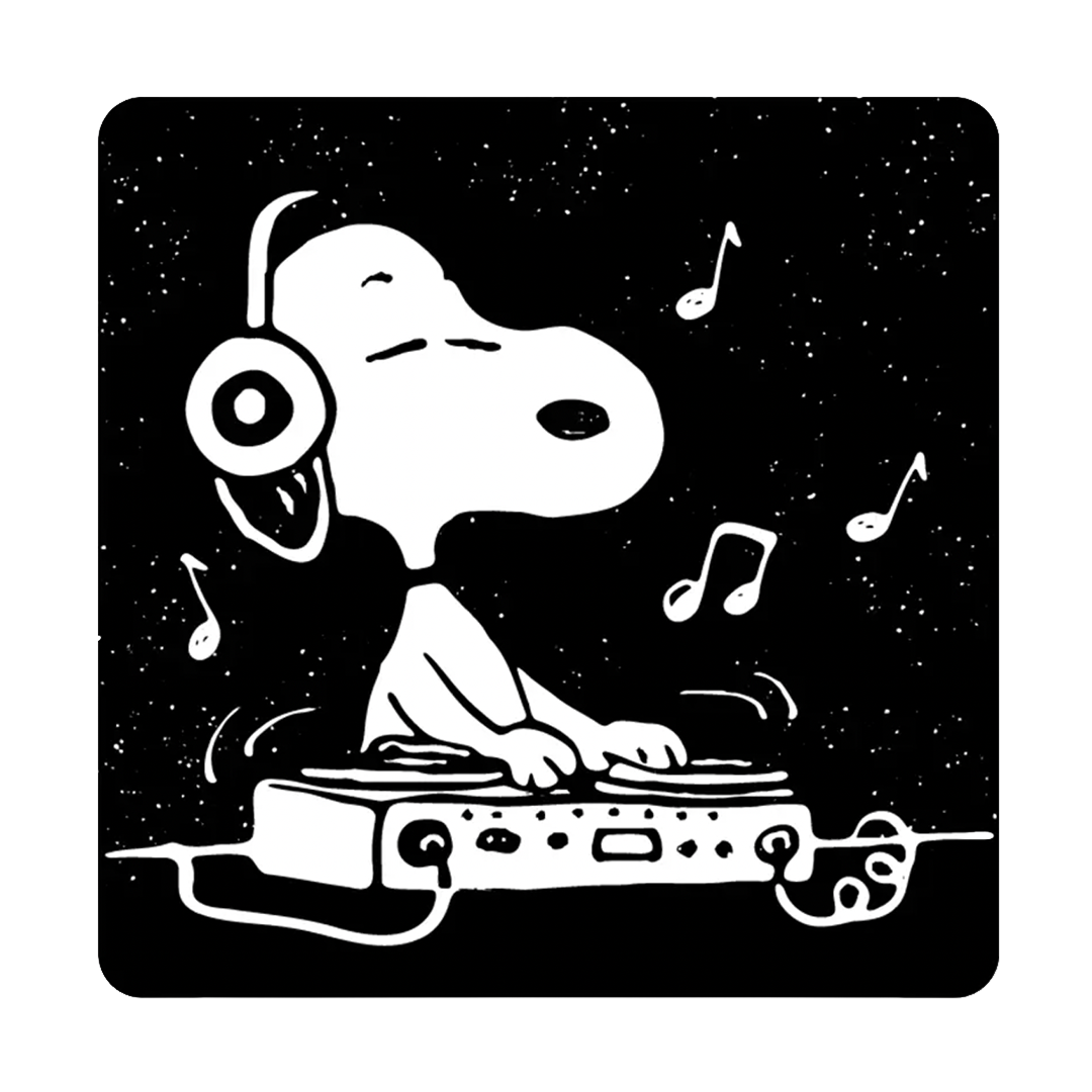 Dj Snoopy - Die-Cut Sticker