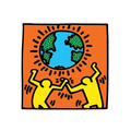 Earth By Keith Haring - Die-Cut Sticker