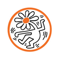 Flower By Keith Haring (Back To School) - Die-Cut Sticker