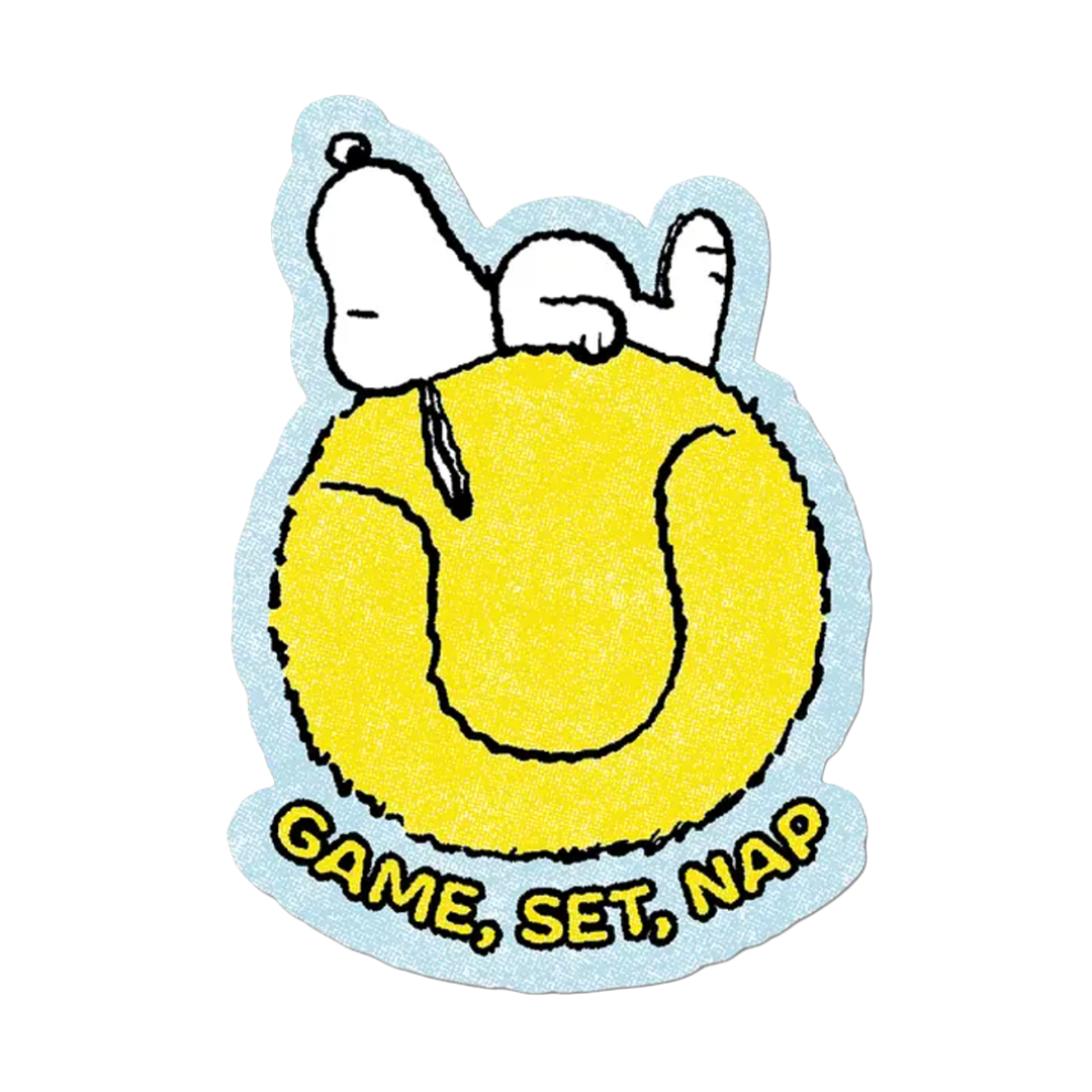 Game, Set, Nap By Peanuts - Die-Cut Sticker