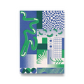 Geometric Abstract A3 Risograph Print by Brogan O'Grady