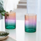 Gradient Glasses (Set of Two) Lilac & Teal