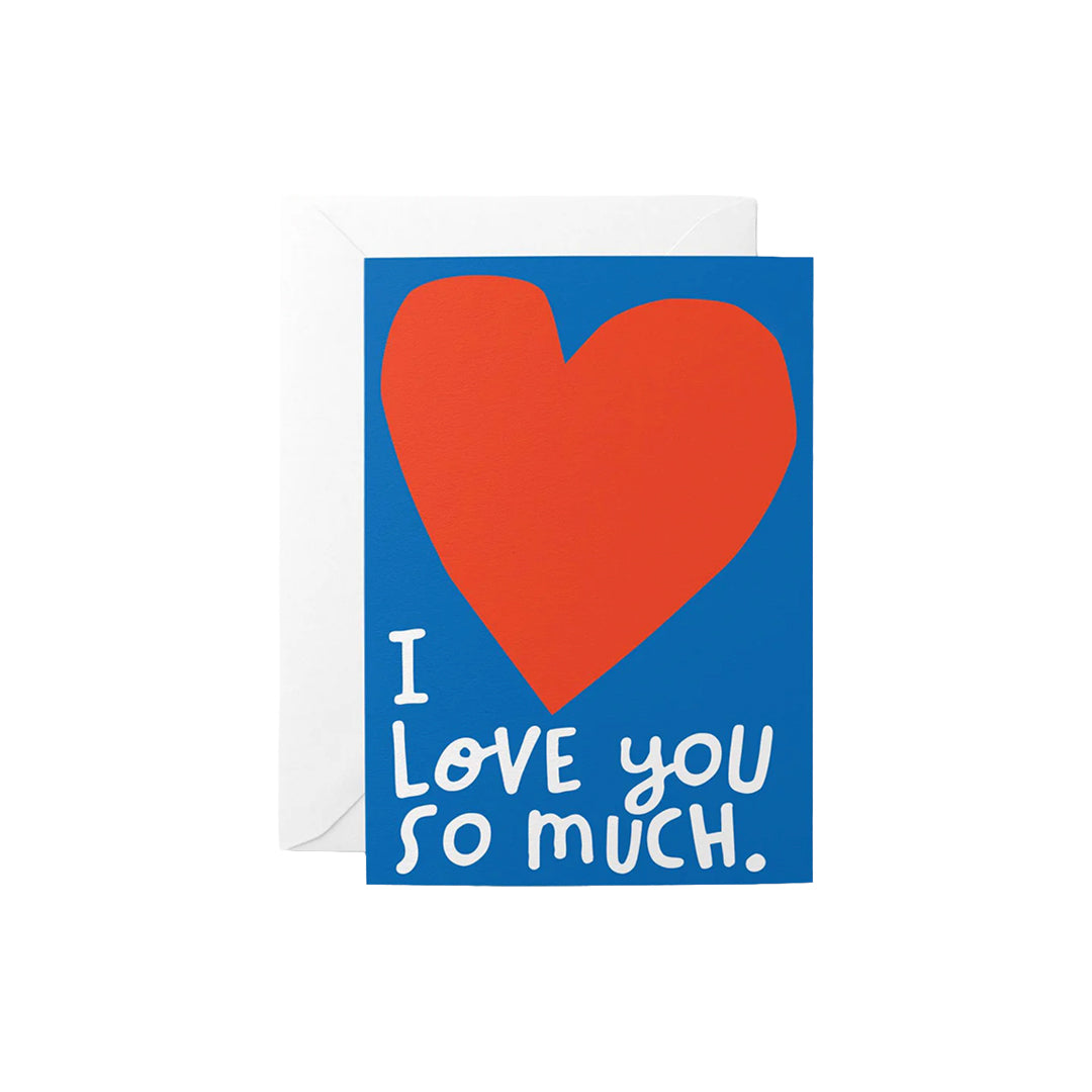 Graphic Factory - I Love You So Much Greetings Card