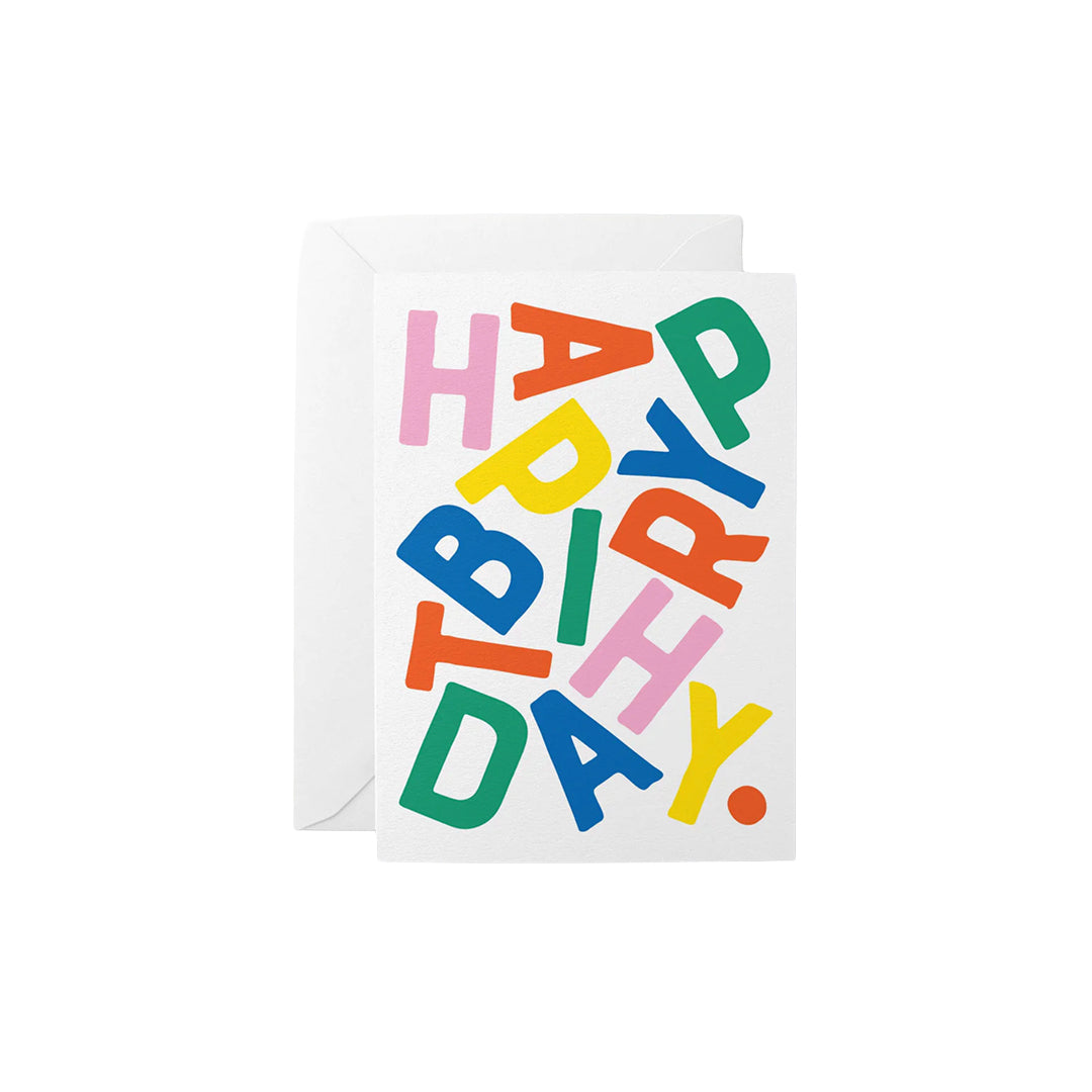 Graphic Factory - 'Happy Birthday' Greetings Card