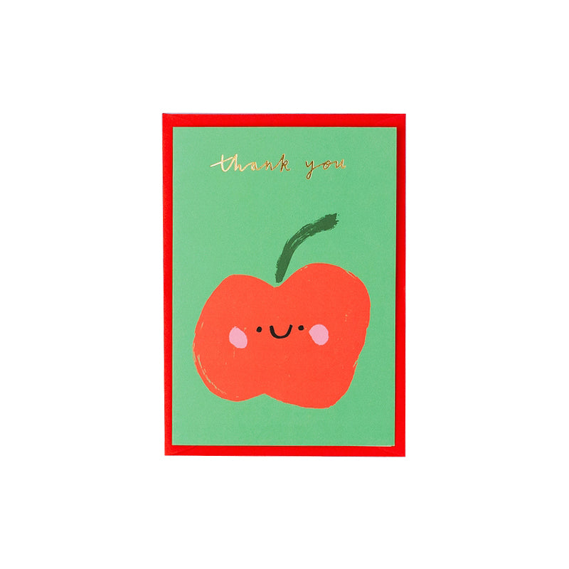Happy Apple 'Thank You' Greetings Card