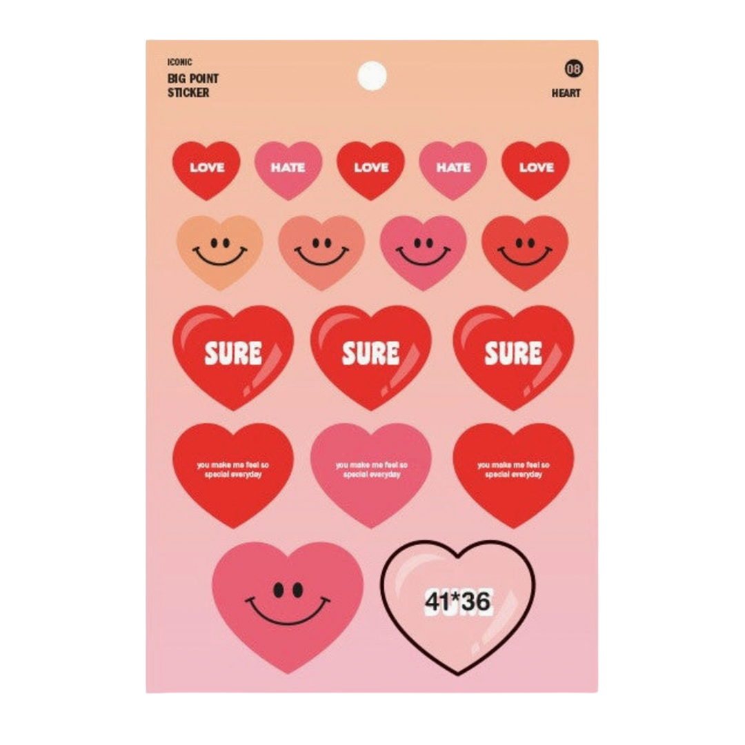 Iconic - Heart Stickers