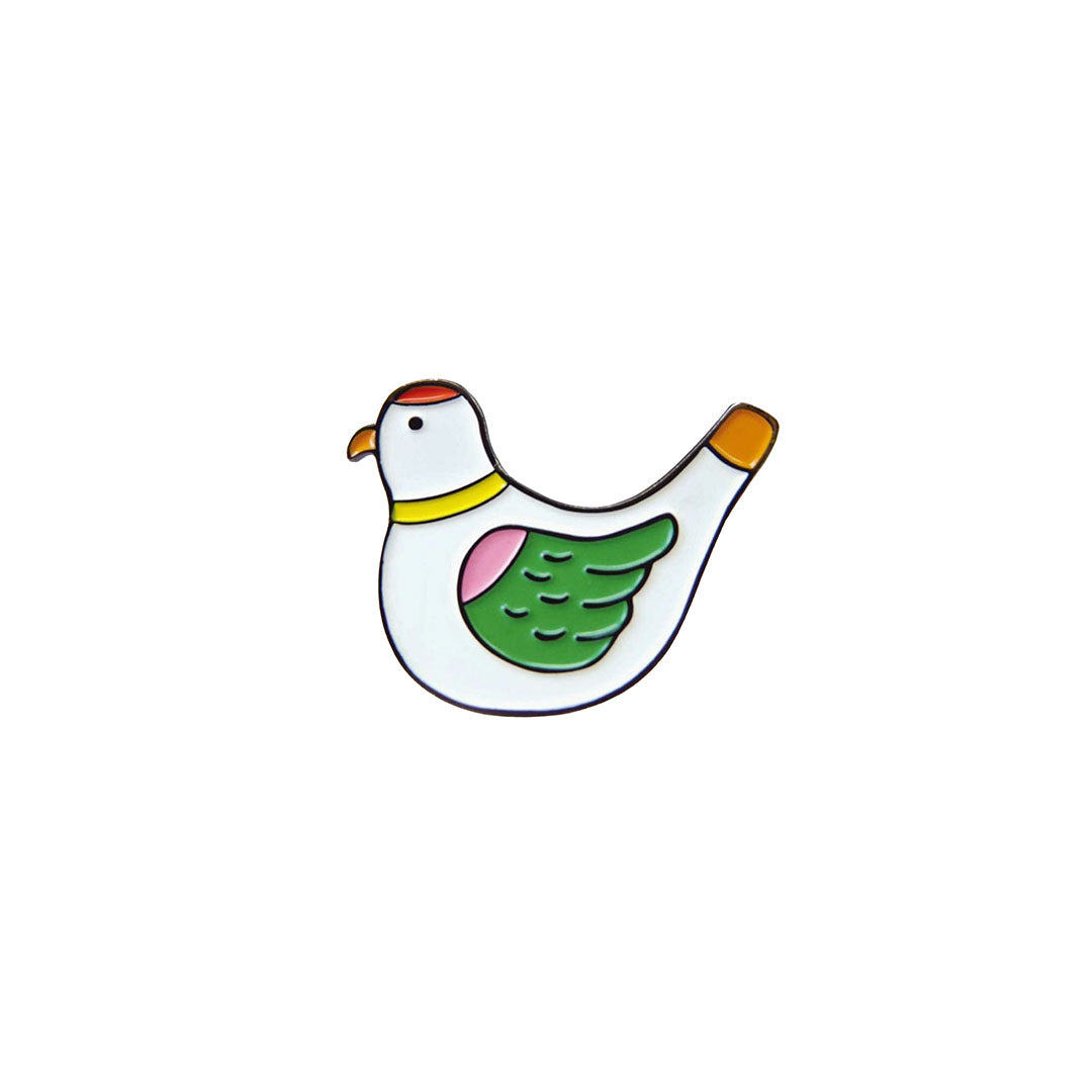 Hightide New Retro Pin Badge - Bird