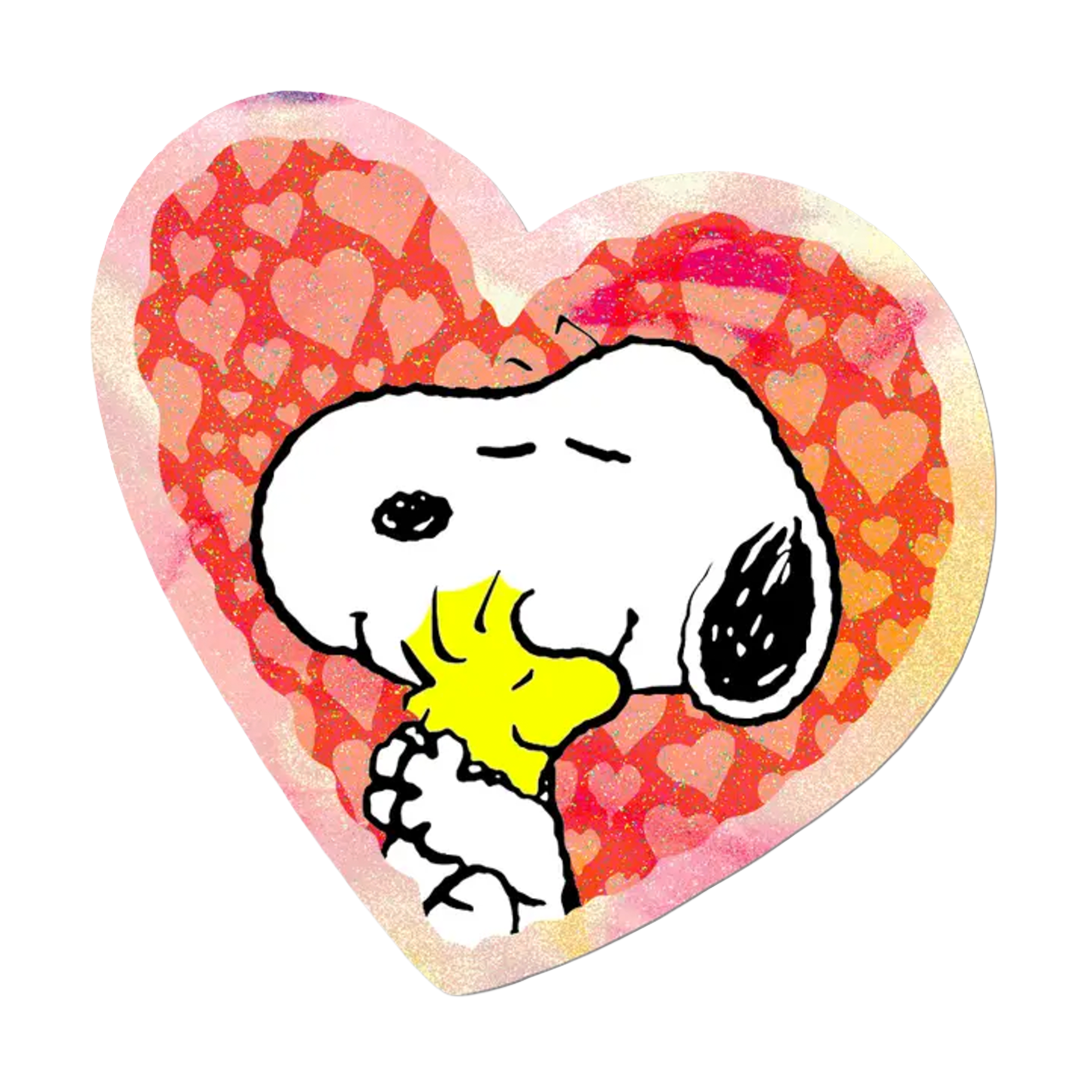 Holo Heart Snoopy - Die-Cut Sticker