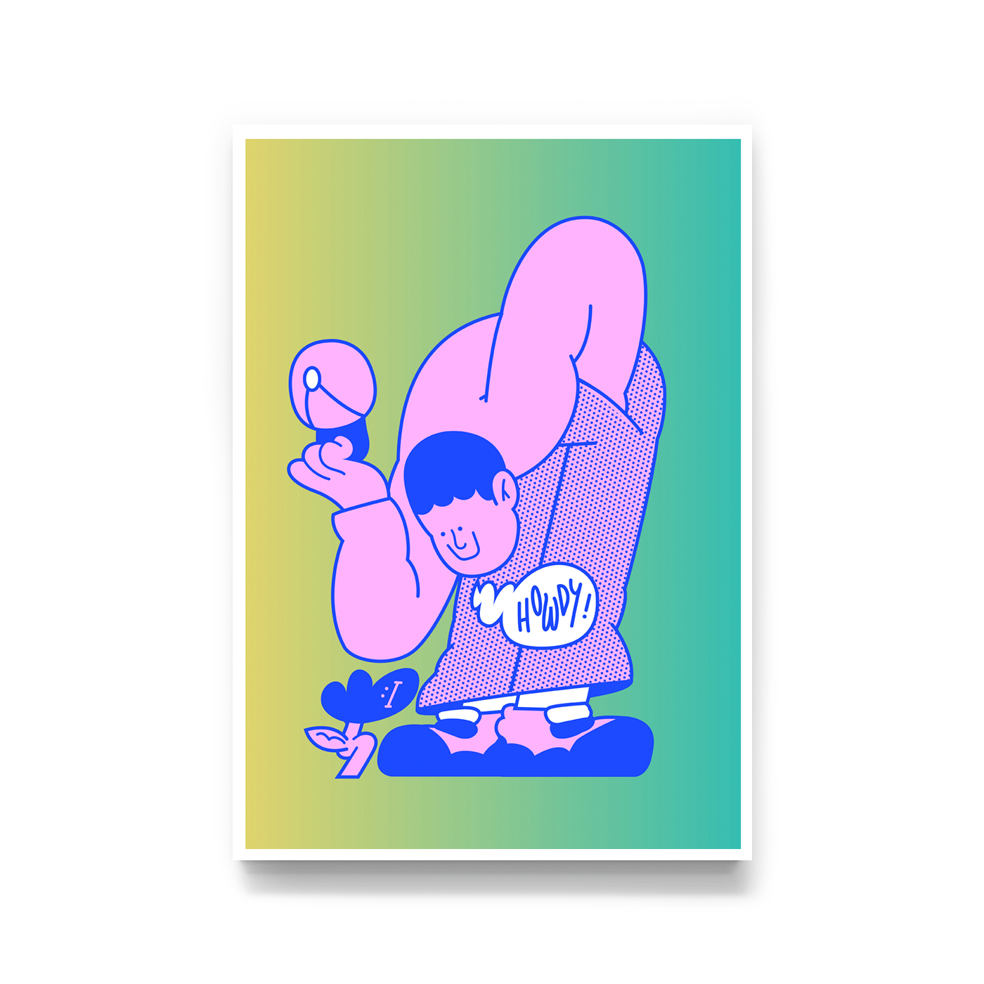Howdy! Print by Juan Molinet