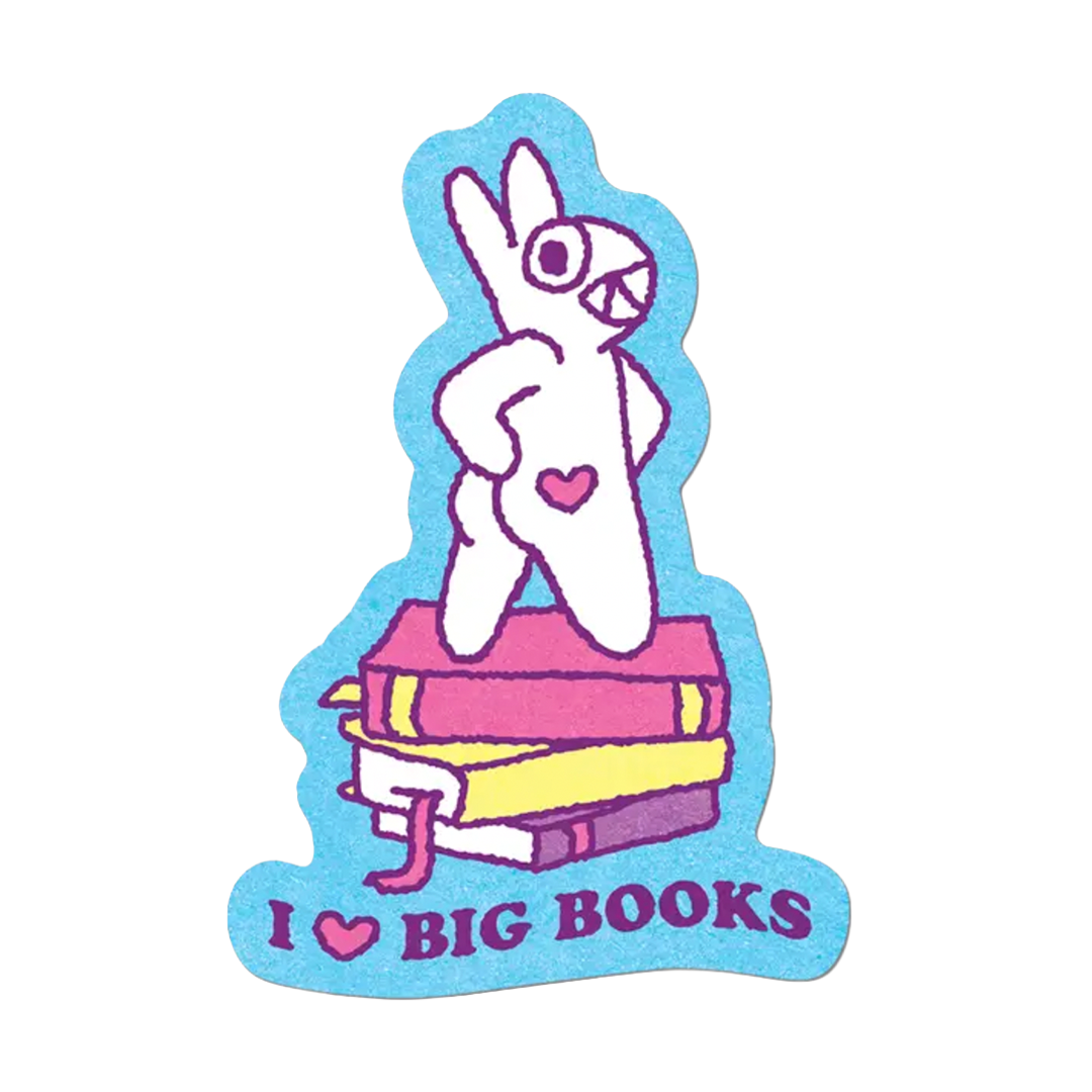 I <3 Big Books By Apply - Die-Cut Sticker