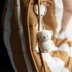 Junior Boris Bear Keyring - Sand Beige