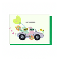 Just Married Bunnies - Greetings Card