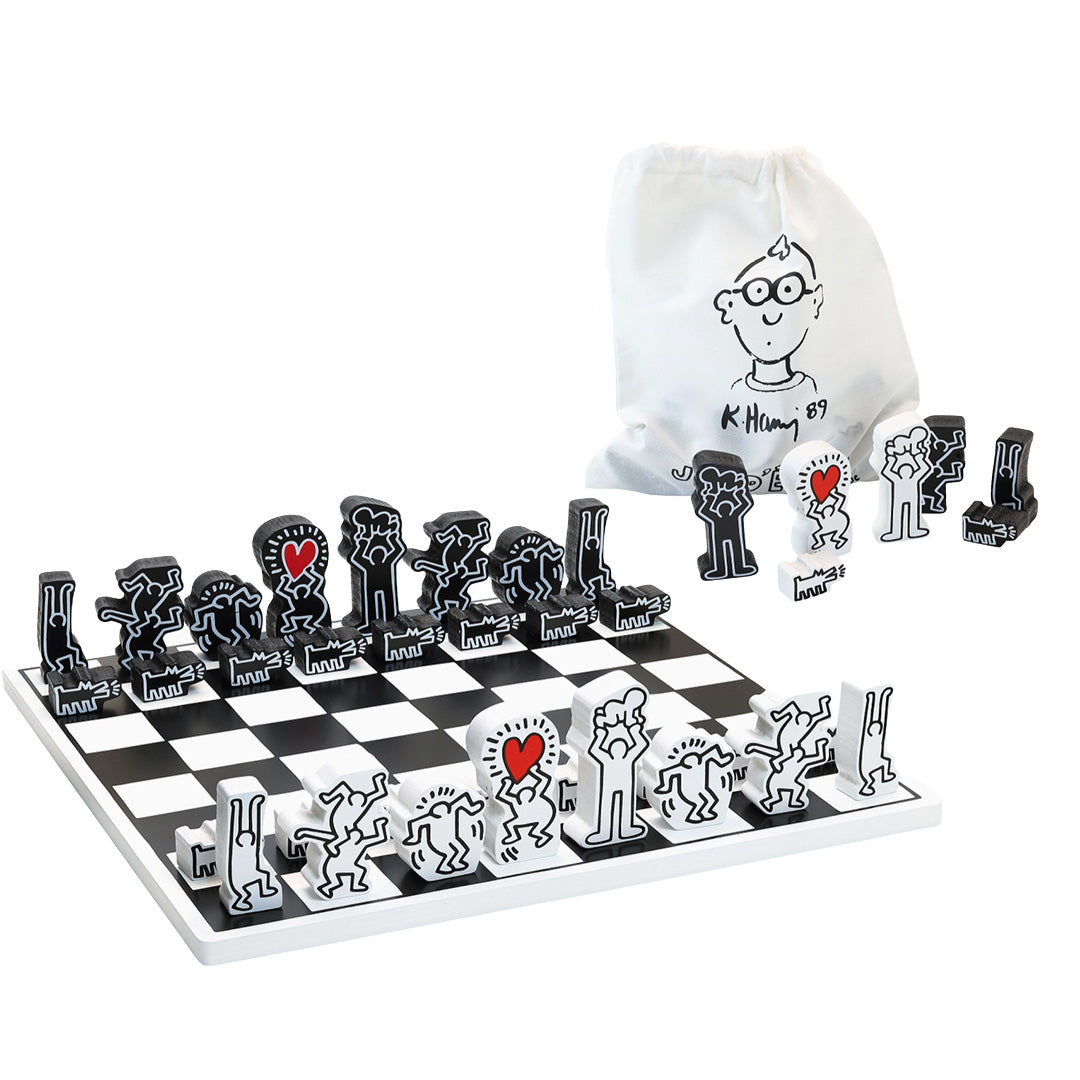 Keith Haring - Wooden Chess Game Set