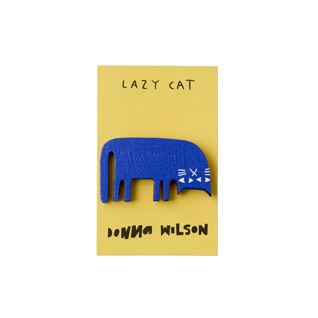Lazy Cat Pin Badge