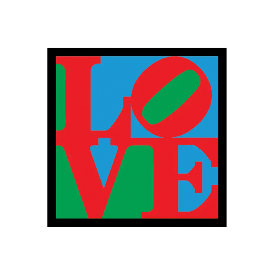 Love By Robert Indiana - Die-Cut Sticker (Valentines)