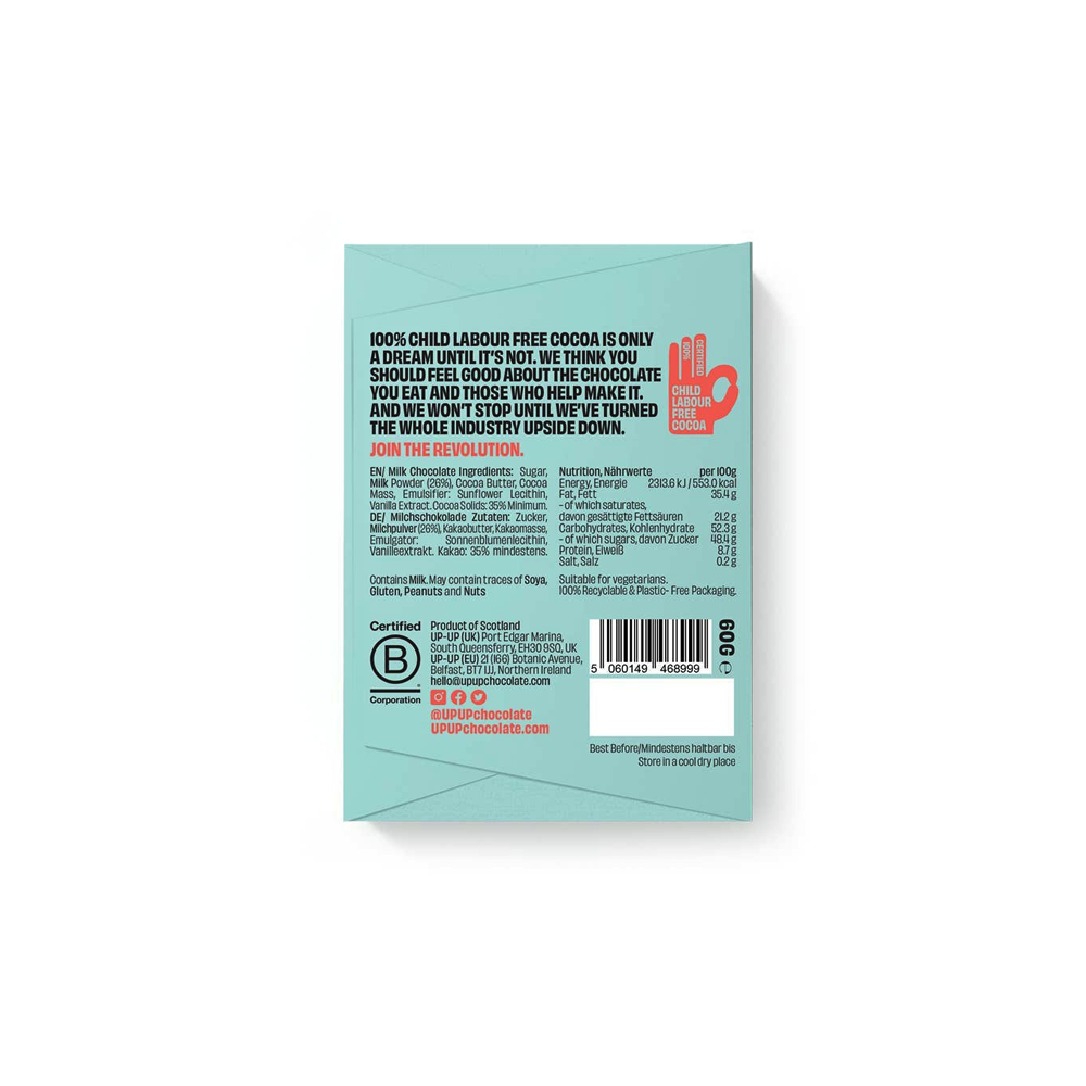Milk Chocolate 60g by Up-Up Chocolate