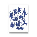 Moving Bodies, Dancing Ladies Print