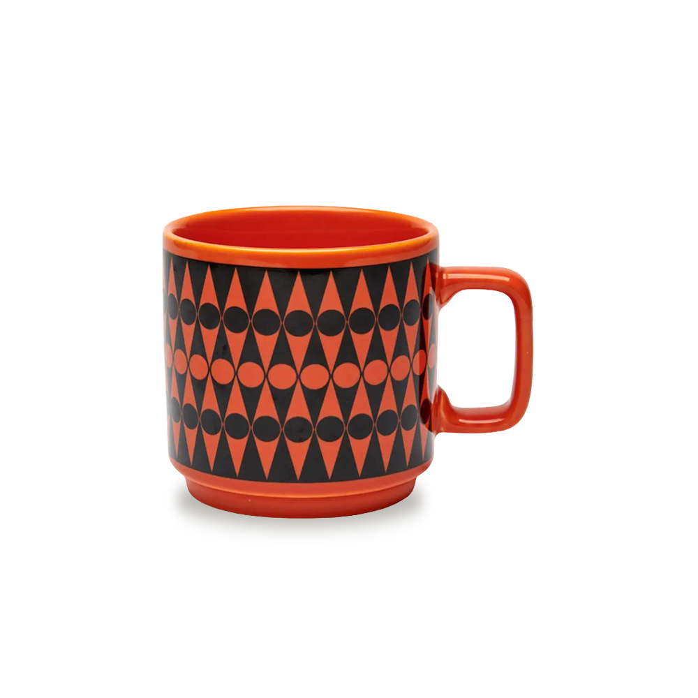 Hornsea Mug - Backgammon Orange